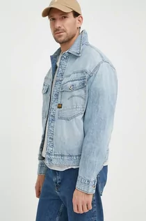 Kurtki męskie - G-Star Raw kurtka jeansowa męska kolor niebieski przejściowa - grafika 1