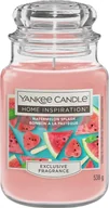 Świece - Yankee Candle Home Inspiration Watermelon Splash Świeca Duża 538g - miniaturka - grafika 1