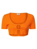 Koszulki i topy damskie - Noisy May - T-shirt damski  Mady, pomarańczowy - miniaturka - grafika 1