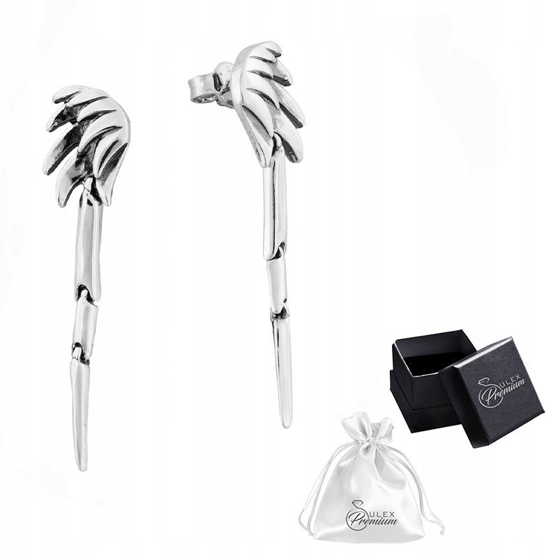 Kolczyki srebrne pr 925 Skrzydła Anioła mały model