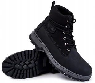 Męskie Buty Big Star KK174206 906 Czarny 43 - Buty trekkingowe męskie - miniaturka - grafika 1