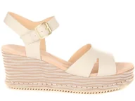 Sandały damskie - Clarks, Sandały damskie, Akilah Eden, beżowy, rozmiar 37 1/2 - miniaturka - grafika 1