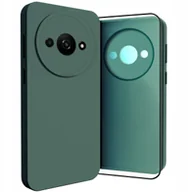 Etui i futerały do telefonów - Etui do Xiaomi Redmi A3 Osłona Kamery, Zielone, Plecki, Case Szkło 9H - miniaturka - grafika 1
