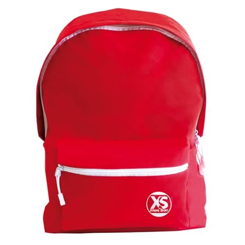 Grafoplas 37500351. Plecak szkolny, Czerwony, 34x44x18cm, Wzmocnienie podstawy PVC, Czerwony, 34x44x18cm, Szkolny
