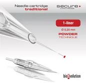 Pozostałe akcesoria kosmetyczne - Moduł/kartridż do makijażu permanentnego (metody pudrowej) 1-liner 0.20 Powder Technique SECURE - miniaturka - grafika 1