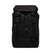 Plecaki - Calvin Klein Plecak Canvas Mix Backpack LV04D3364G Czarny - miniaturka - grafika 1