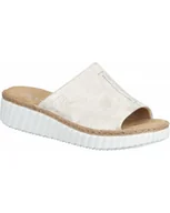 Klapki i japonki damskie - KLAPKI RIEKER - 900133-08 BEŻ - Rieker - miniaturka - grafika 1