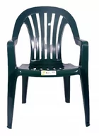 Fotele i krzesła ogrodowe - OBI Krzesło ogrodowe z wysokim oparciem Rubin zielone - miniaturka - grafika 1