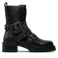 Botki damskie - Botki Aldo Vortexia 13838652 Czarny - miniaturka - grafika 1