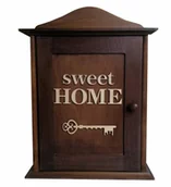 Szafki na klucze - Szafka na klucze ciemny brąz Sweet Home - miniaturka - grafika 1