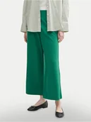 Spodnie damskie - Tom Tailor Denim Kuloty 1042304 Zielony Relaxed Fit - miniaturka - grafika 1