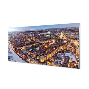 Szkło lacobel Gdańsk Zima panorama rzeka 120x60 cm - Tablice i flipcharty - miniaturka - grafika 1