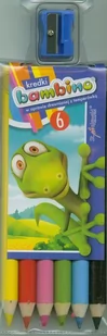 Bambino Kredki drewniane 6 kolorów z temperówką St Majewski - Przybory szkolne - miniaturka - grafika 2