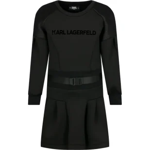 Karl Lagerfeld Kids Sukienka - Sukienki i spódniczki dla dziewczynek - miniaturka - grafika 1