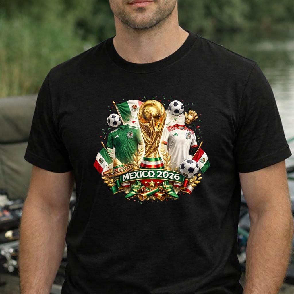 Koszulka WORLD CUP 2026 MEKSYK kolor czarny rozmiar XL