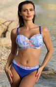 Stroje kąpielowe - Itaka 2207 dwuczęściowy kostium kąpielowy, Kolor niebieski-wzór, Rozmiar 70D/38, Novella - Intymna - miniaturka - grafika 1