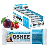 Płatki śniadaniowe i musli - 25x OSHEE Vitamin musli bar magnez + witamina B6 śliwka żurawina 40 g - miniaturka - grafika 1