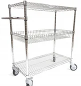 Wózki na żywność - Wózek 300 kg z koszem 46x61x110 GASTROPROFIT - miniaturka - grafika 1