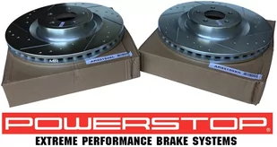 Przednia WIERCONA NACINANA tarcza hamulcowa POWERSTOP 380mm Ford Mustang GT 2015- brembo system - Tarcze hamulcowe - miniaturka - grafika 3
