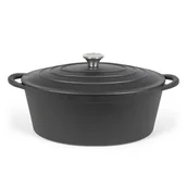 Brytfanny - Livoo Owalna brytfanna do zapiekania, 34 cm, 7 L, czarna - miniaturka - grafika 1