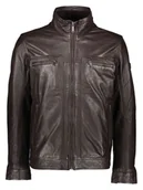 Kurtki męskie - Bugatti Skórzana kurtka w kolorze brązowym - miniaturka - grafika 1