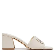 Klapki i japonki damskie - Klapki Guess Gals FLJGAS LEA03 Écru - miniaturka - grafika 1