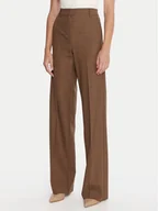 Spodnie damskie - Marella Spodnie materiałowe Tales 2523136241 Beżowy Regular Fit - miniaturka - grafika 1