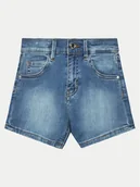 Spodenki damskie - Guess Szorty jeansowe J4RD20 D4CA0 Niebieski Regular Fit - miniaturka - grafika 1