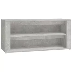 Półka na buty, betonowa szarość, 100x35x45 cm - Szafki na buty - miniaturka - grafika 3