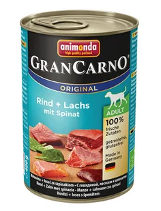 Animonda GranCarno Dorosłe Plus Łosoś + Szpinak 400g 2304 - Mokra karma dla psów - miniaturka - grafika 6