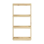 Perfumy dla dzieci - Regał ścienny z litego drewna sosnowego w naturalnym kolorze 66x127 cm Groove – Karup Design - miniaturka - grafika 1