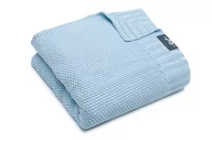 Koce i narzuty dla dzieci - Pulp , Bambusowy kocyk dziany z jonami srebra, Błękitny, 75x90 cm - miniaturka - grafika 1