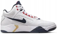 Buty sportowe męskie - Buty Męskie Nike Air Flight Lite MID DJ2518102 sportowe białe - miniaturka - grafika 1