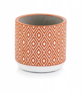 Osłonka Betonowa Doniczka Pomarańczowa 13,5 Cm - Donice - miniaturka - grafika 1