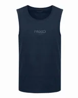 Koszulki męskie - BEZRĘKAWNIK Męski Koszulka T-shirt GRANATOWY Bawełna JUMPA XXXL Pako Jeans - miniaturka - grafika 1