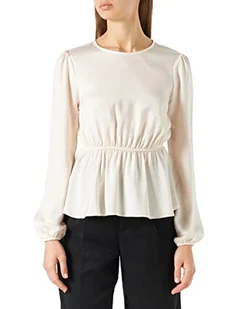 ONLY Women's ONLSAGA DAR Primrose LS O-Neck top WVN bluzka, kremowy, różowy, XS - Bluzki damskie - miniaturka - grafika 1