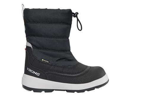 Viking Buty dziecięce Toasty Pull-on Warm GTX Snow Boot, uniseks, Schwarz, 33 EU Weit