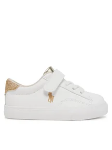 Polo Ralph Lauren Sneakersy RF104099 Biały - Buty dla dziewczynek - miniaturka - grafika 1