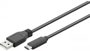 Goobay USB 2.0 cable 55466 USB-C male, USB 2.0 male (type A), 1 m, Black 55466 - Kable USB - miniaturka - grafika 2