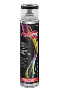 Spray Lakier akrylowy Ambro-Sol czarny mat RAL9005 400ml - Farby i lakiery w sprayu - miniaturka - grafika 1