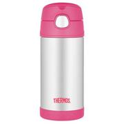 Termosy - Thermos Termos dziecięcy ze słomką 355 ml kwiaty 120011 - miniaturka - grafika 1