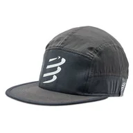 Czapki damskie - Czapka z daszkiem Compressport 5 Panel Light Cap CU00097B Black 990 - miniaturka - grafika 1