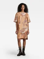Sukienki - G-Star Sukienka w kolorze jasnobrązowym - miniaturka - grafika 1