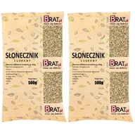 Ziarna i nasiona roślin strączkowych - Słonecznik łuskany 1kg (2x500g) - miniaturka - grafika 1