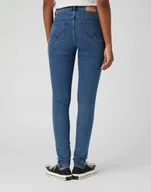 Spodnie damskie - WRANGLER HIGH RISE SKINNY INDIGO SEA W27HVH40Z 26/32 - miniaturka - grafika 1