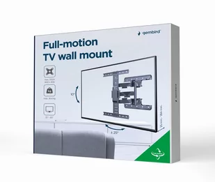 GEMIRD REGULOWANY UCHWYT ŚCIENNY LCD 32"-65" VESA MAX 400 X 400MM, DO 36KG - Uchwyty do telewizora - miniaturka - grafika 3