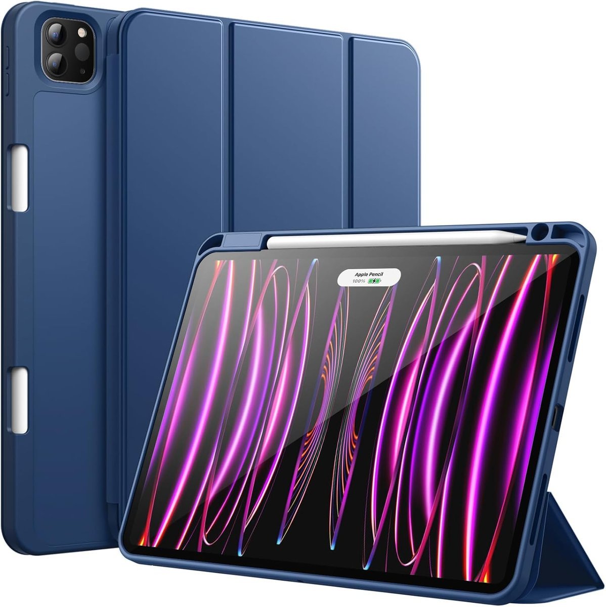 JETech Etui dla iPad Pro 11 Cala (Model 2022/2021/2020) z uchwytem na długopis, Wspierać Pencil 2.Generacji Ładowania, Szczupły Pokrowiec na Tablet ..
