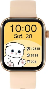Rubicon RNCE97 Beżowy (sr042a) - Smartwatch - miniaturka - grafika 1
