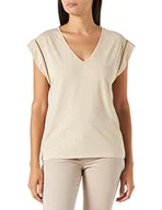 Koszulki i topy damskie - Morgan Koszulka damska 221-DAMAYA, beżowa, S - miniaturka - grafika 1