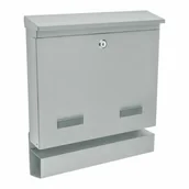 Skrzynki na listy - Skrzynka na listy C4 z tubą 36x41cm szara Largos 5901912898349 - miniaturka - grafika 1